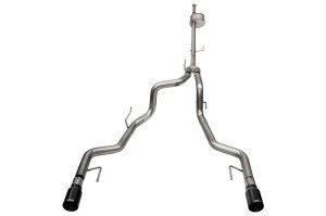 Ford F-150 Performance Exhaust - Dual Rear Exit - CORSA Performance - Xtreme Cat-Back - Black PVD - `22-`25